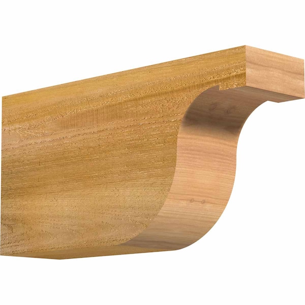 Ekena Millwork Del Monte Rough Sawn Rafter Tail, Western Red Cedar, 4"W x 8"H x 16"L RFT04X08X16DEL00RWR - main